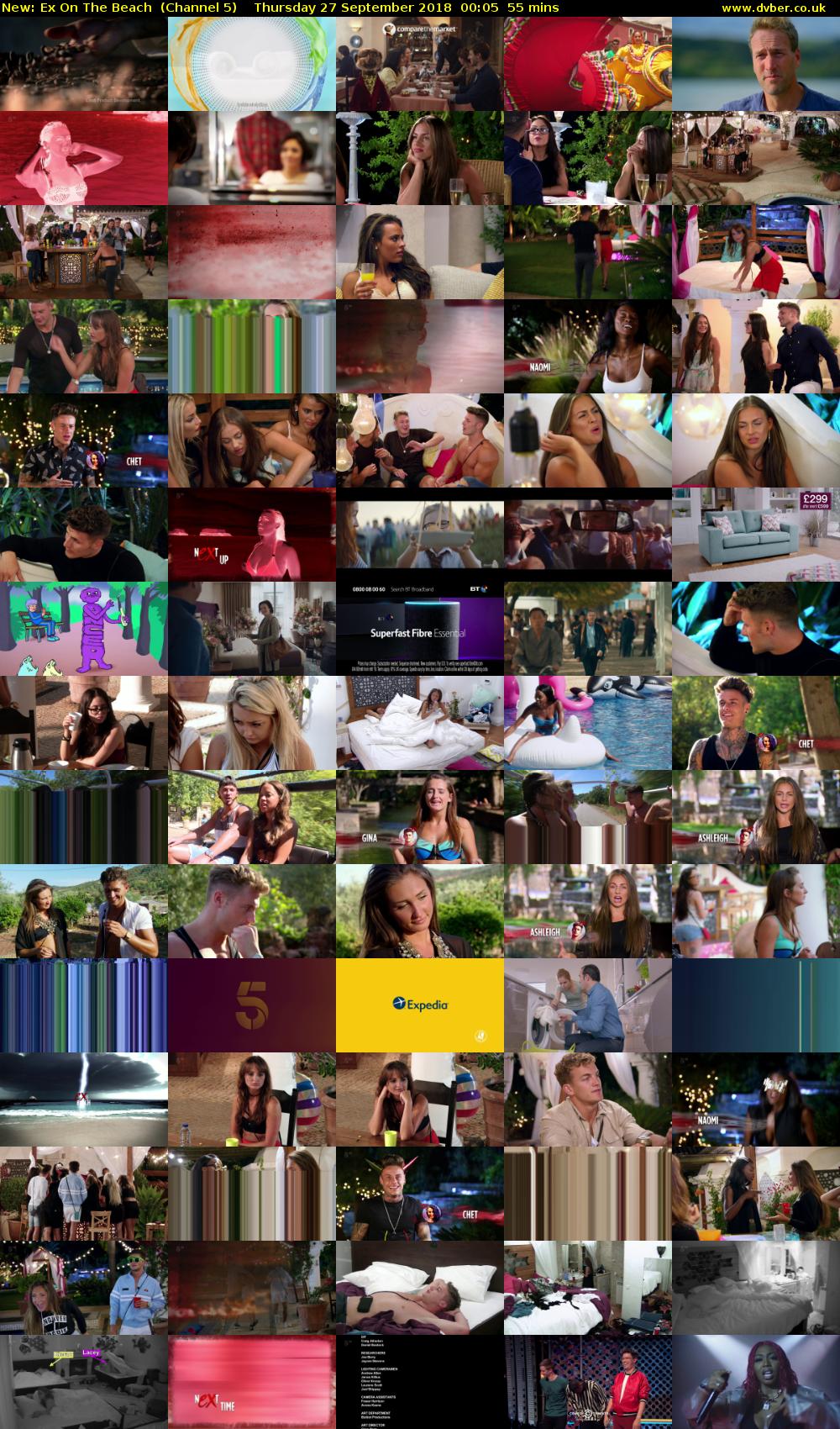 Ex On The Beach (Channel 5) Thursday 27 September 2018 00:05 - 01:00