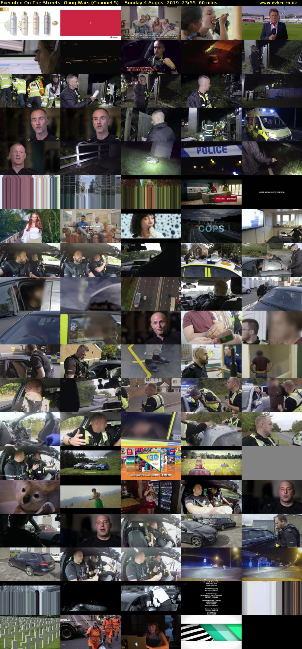 Executed On The Streets: Gang Wars (Channel 5) Sunday 4 August 2019 23:55 - 00:55