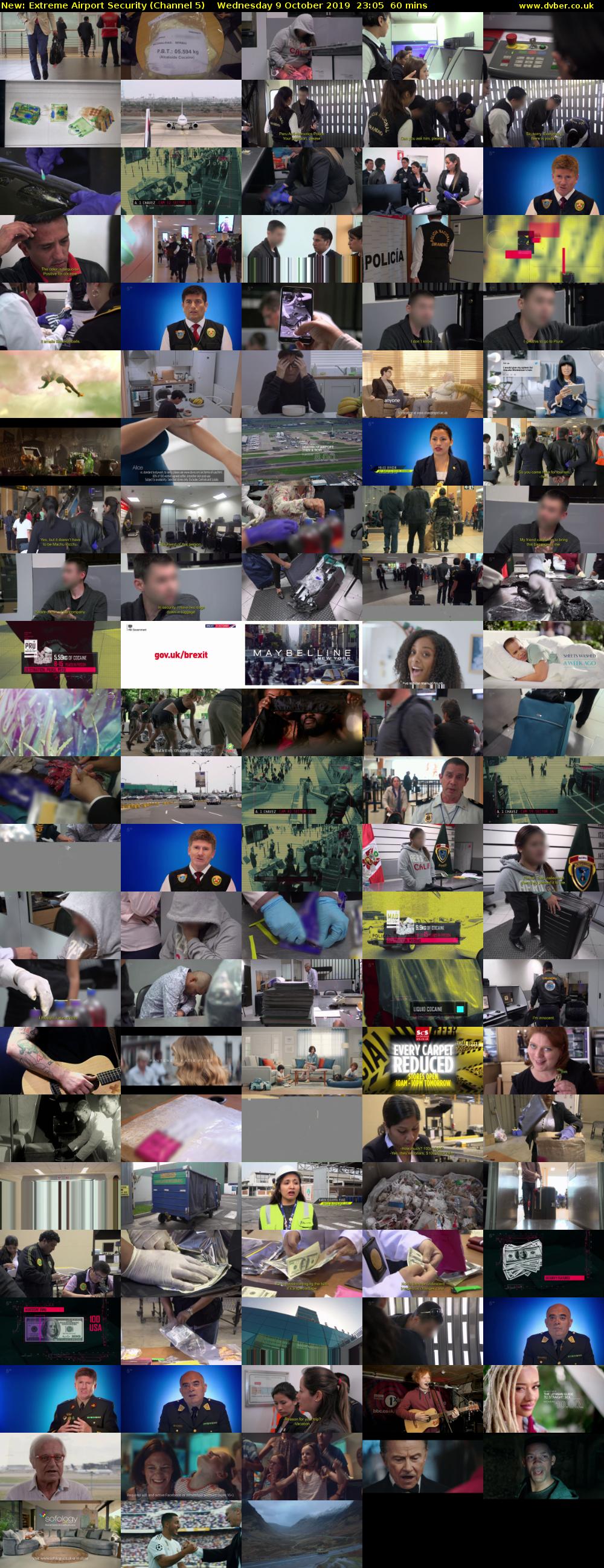 Extreme Airport Security (Channel 5) Wednesday 9 October 2019 23:05 - 00:05
