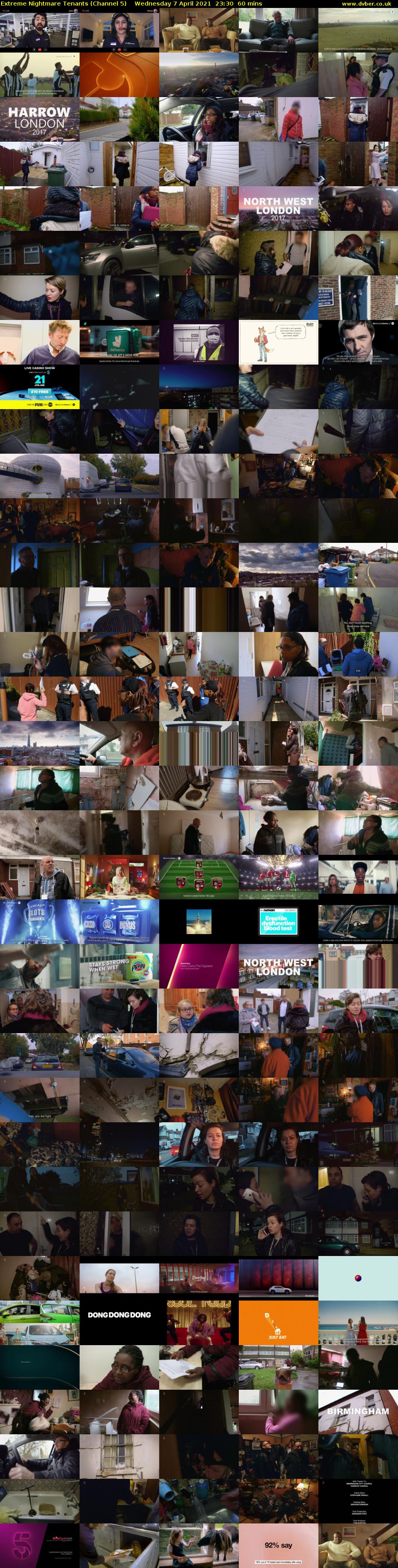 Extreme Nightmare Tenants (Channel 5) Wednesday 7 April 2021 23:30 - 00:30