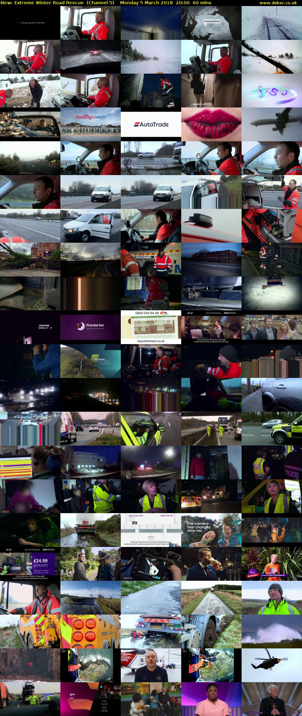 Extreme Winter Road Rescue (Channel 5) Monday 5 March 2018 20:00 - 21:00