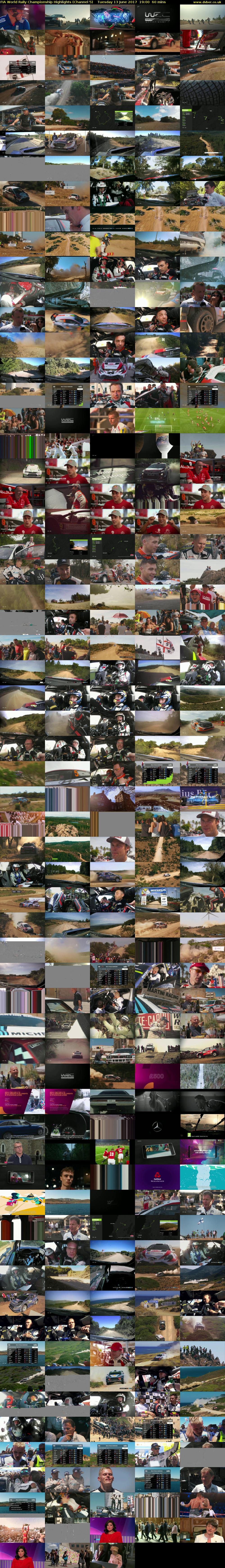 FIA World Rally Championship Highlights (Channel 5) Tuesday 13 June 2017 19:00 - 20:00
