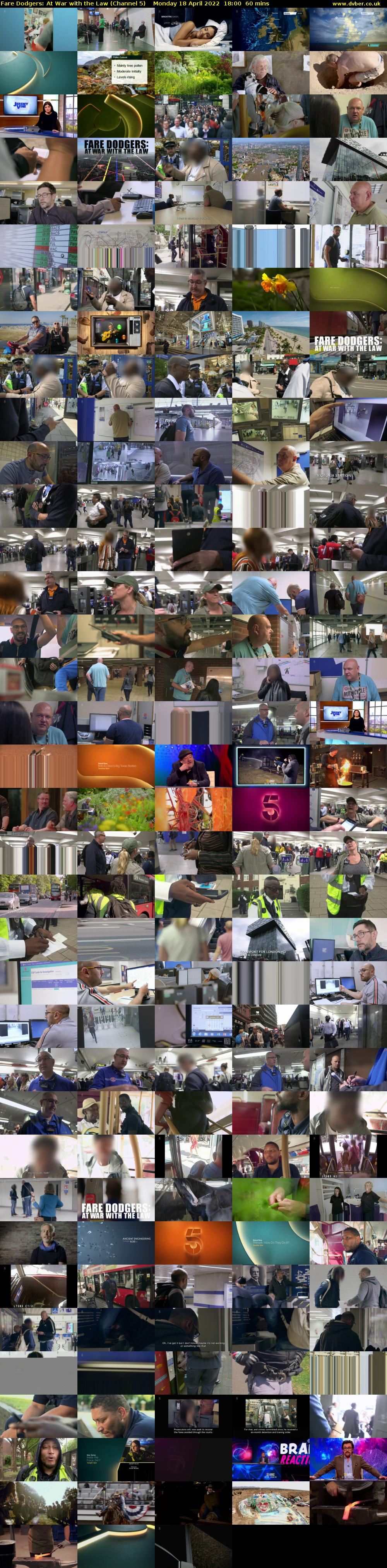 Fare Dodgers: At War with the Law (Channel 5) Monday 18 April 2022 18:00 - 19:00