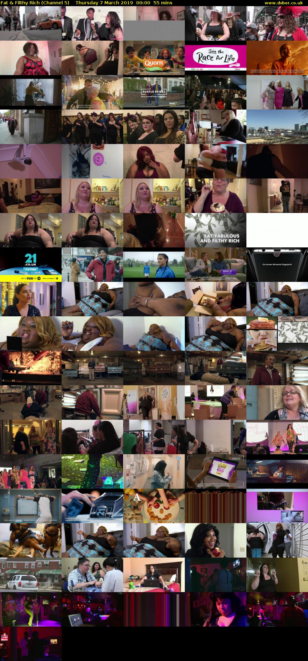 Fat & Filthy Rich (Channel 5) Thursday 7 March 2019 00:00 - 00:55