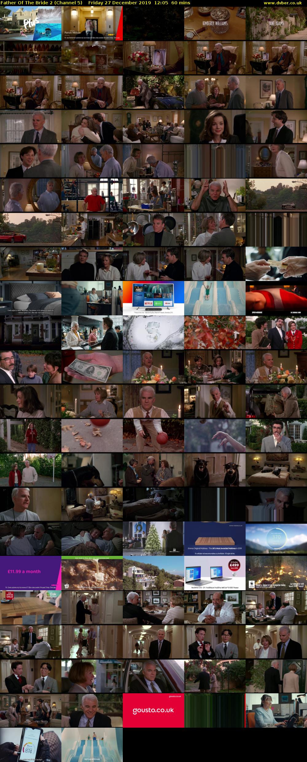 Father Of The Bride 2 (Channel 5) Friday 27 December 2019 12:05 - 13:05