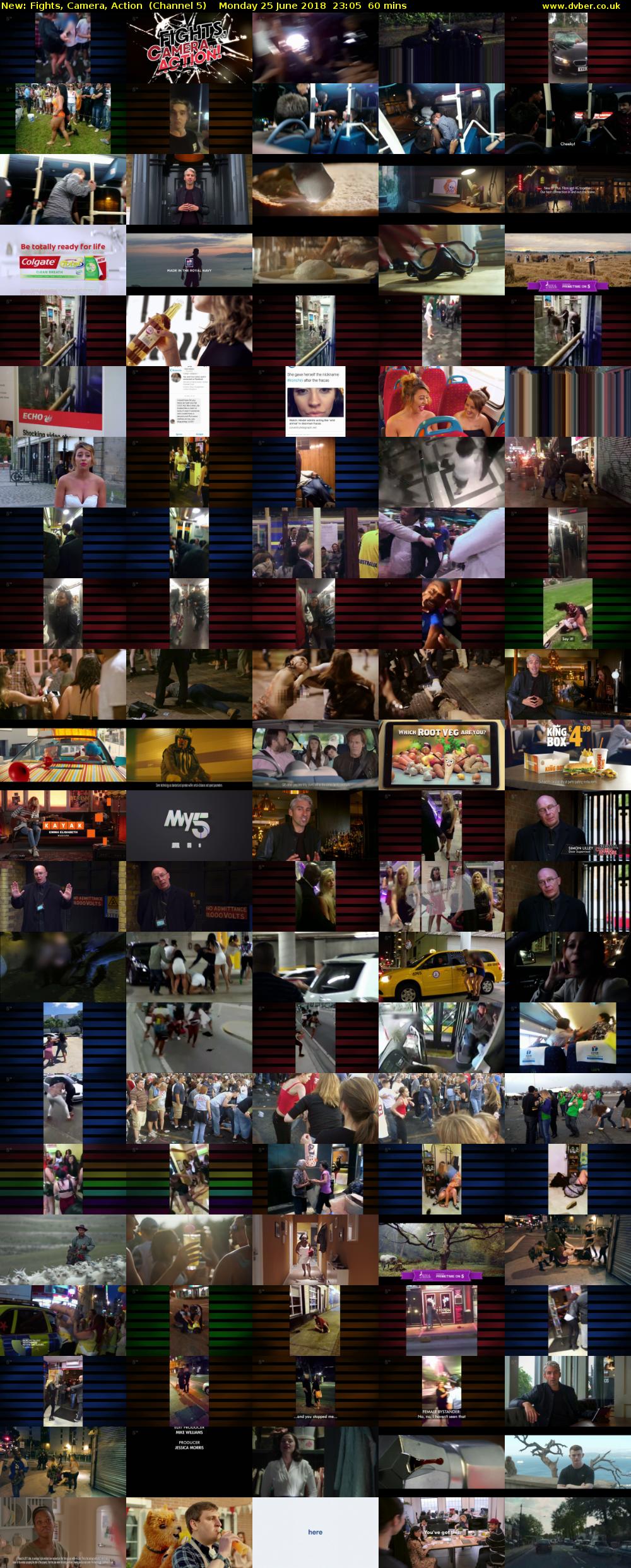 Fights, Camera, Action (Channel 5) Monday 25 June 2018 23:05 - 00:05