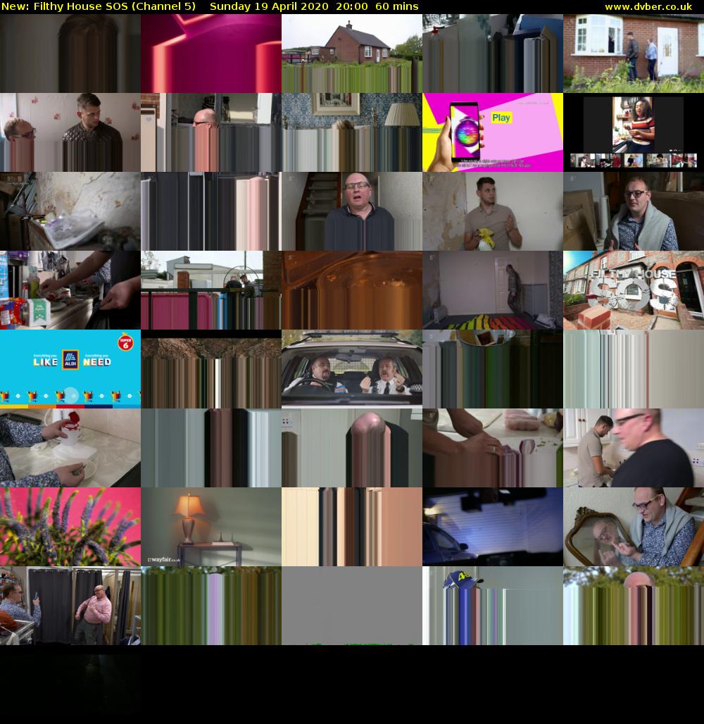 Filthy House SOS (Channel 5) Sunday 19 April 2020 20:00 - 21:00