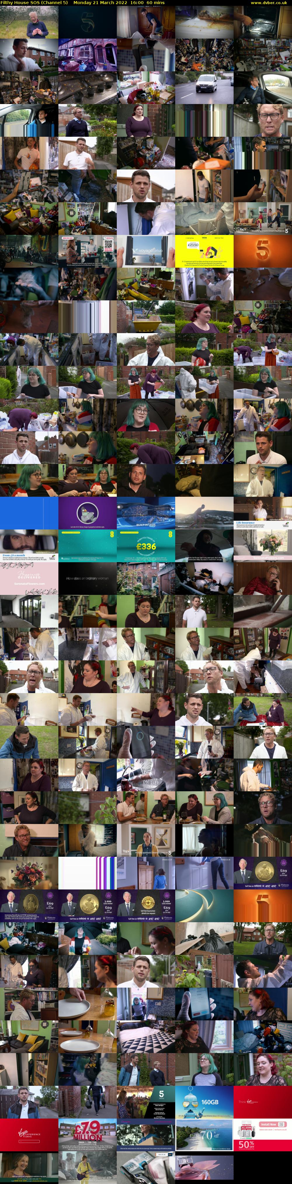 Filthy House SOS (Channel 5) Monday 21 March 2022 16:00 - 17:00