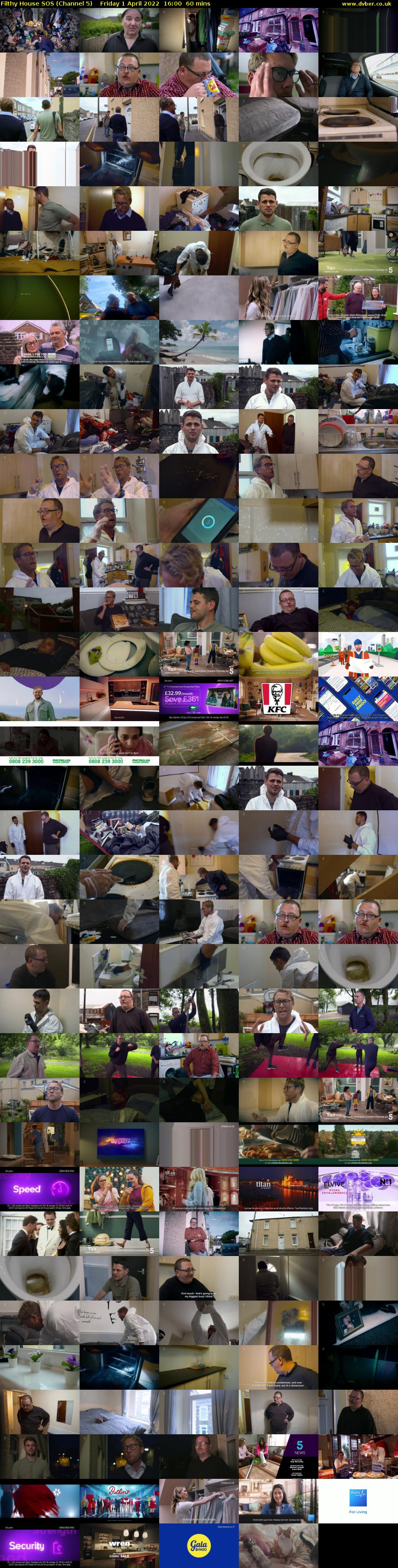 Filthy House SOS (Channel 5) Friday 1 April 2022 16:00 - 17:00