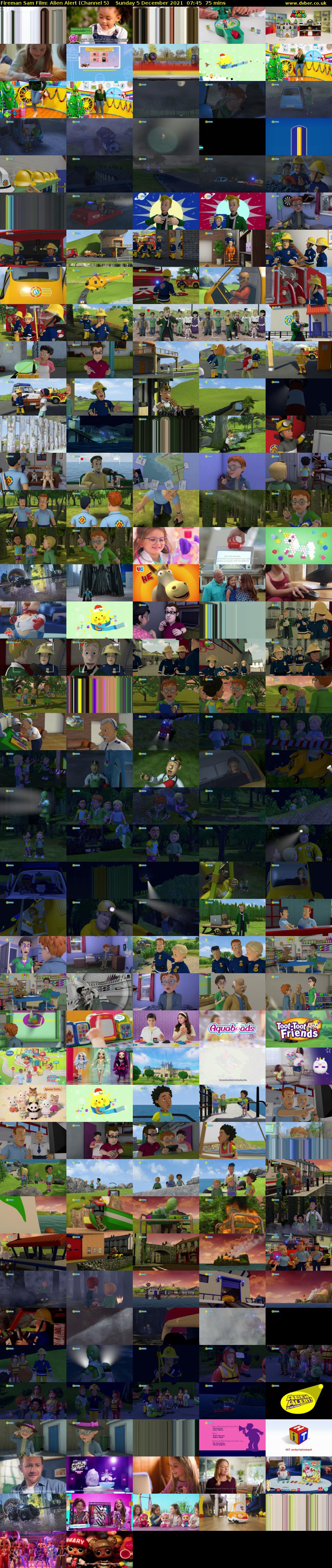 Fireman Sam Film: Alien Alert (Channel 5) Sunday 5 December 2021 07:45 - 09:00