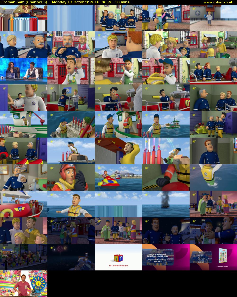 Fireman Sam (Channel 5) Monday 17 October 2016 06:20 - 06:30