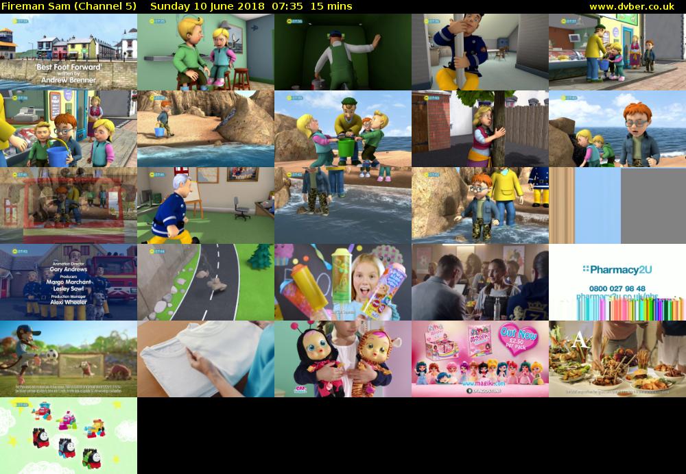 Fireman Sam (Channel 5) Sunday 10 June 2018 07:35 - 07:50