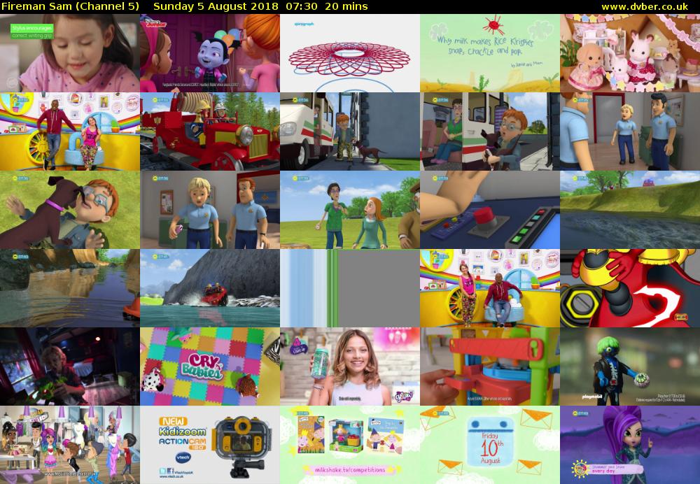 Fireman Sam (Channel 5) Sunday 5 August 2018 07:30 - 07:50