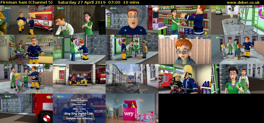Fireman Sam (Channel 5) Saturday 27 April 2019 07:00 - 07:10