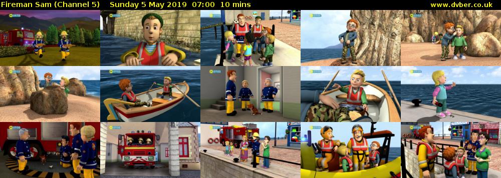 Fireman Sam (Channel 5) Sunday 5 May 2019 07:00 - 07:10