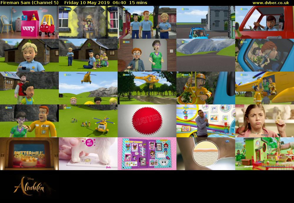 Fireman Sam (Channel 5) Friday 10 May 2019 06:40 - 06:55