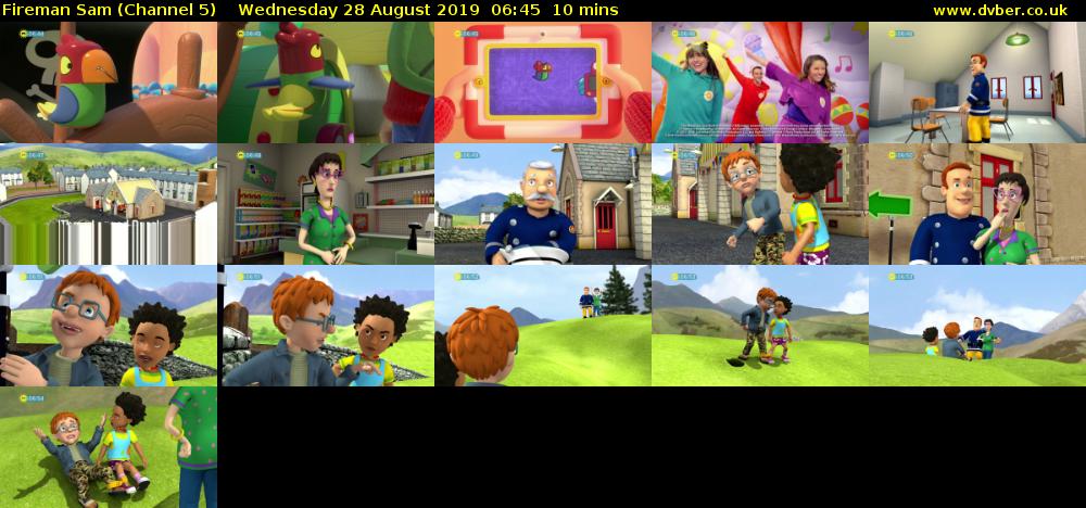 Fireman Sam (Channel 5) Wednesday 28 August 2019 06:45 - 06:55