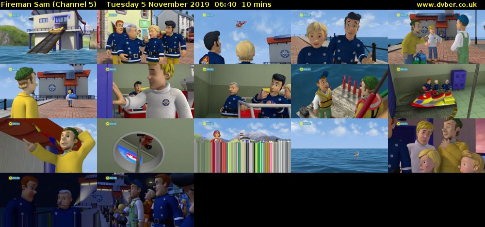 Fireman Sam (Channel 5) Tuesday 5 November 2019 06:40 - 06:50