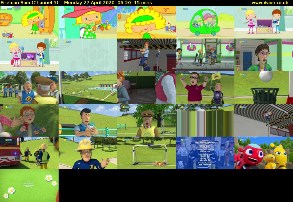 Fireman Sam (Channel 5) Monday 27 April 2020 06:20 - 06:35