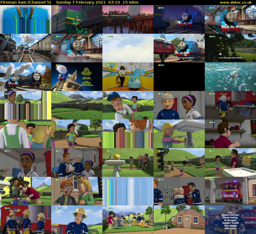 Fireman Sam (Channel 5) Sunday 7 February 2021 07:10 - 07:25