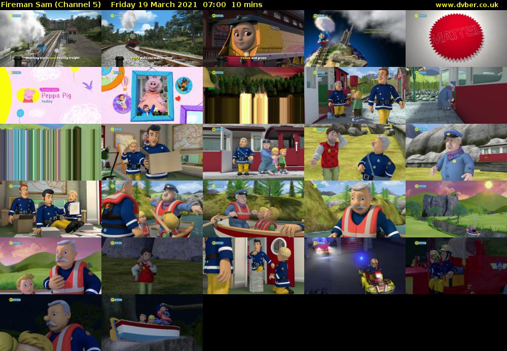 Fireman Sam (Channel 5) Friday 19 March 2021 07:00 - 07:10