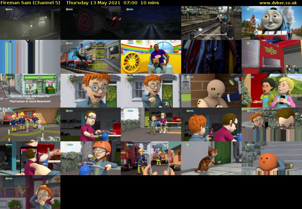 Fireman Sam (Channel 5) Thursday 13 May 2021 07:00 - 07:10