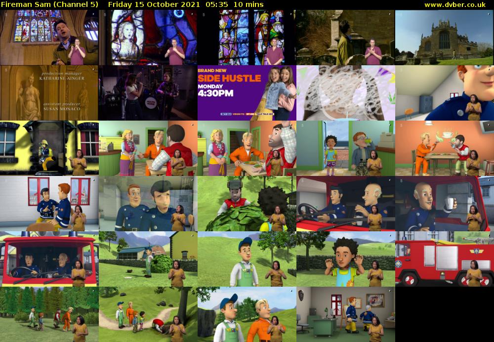 Fireman Sam (Channel 5) Friday 15 October 2021 05:35 - 05:45