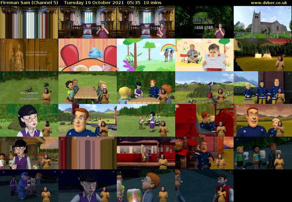 Fireman Sam (Channel 5) Tuesday 19 October 2021 05:35 - 05:45