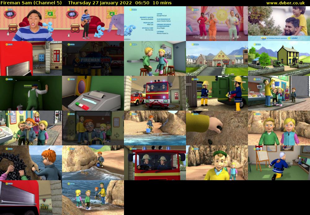 Fireman Sam (Channel 5) Thursday 27 January 2022 06:50 - 07:00