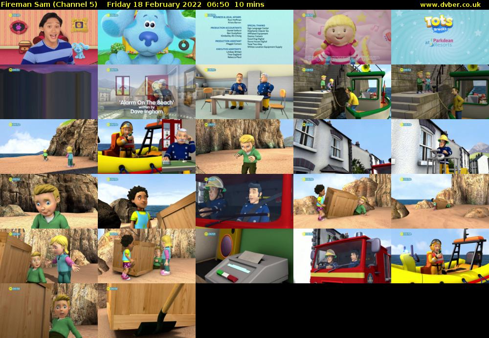 Fireman Sam (Channel 5) Friday 18 February 2022 06:50 - 07:00