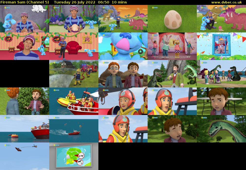 Fireman Sam (Channel 5) Tuesday 26 July 2022 06:50 - 07:00