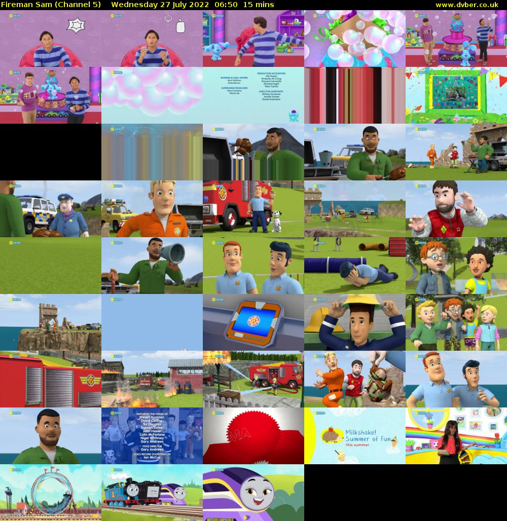 Fireman Sam (Channel 5) Wednesday 27 July 2022 06:50 - 07:05