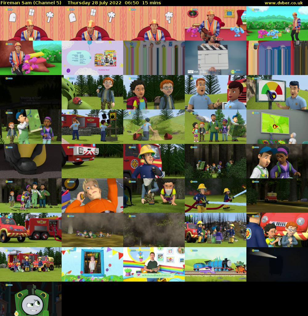 Fireman Sam (Channel 5) Thursday 28 July 2022 06:50 - 07:05