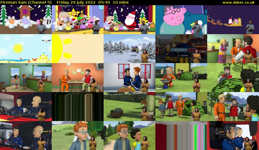 Fireman Sam (Channel 5) Friday 29 July 2022 05:40 - 05:50