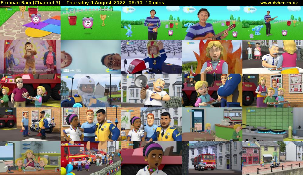 Fireman Sam (Channel 5) Thursday 4 August 2022 06:50 - 07:00