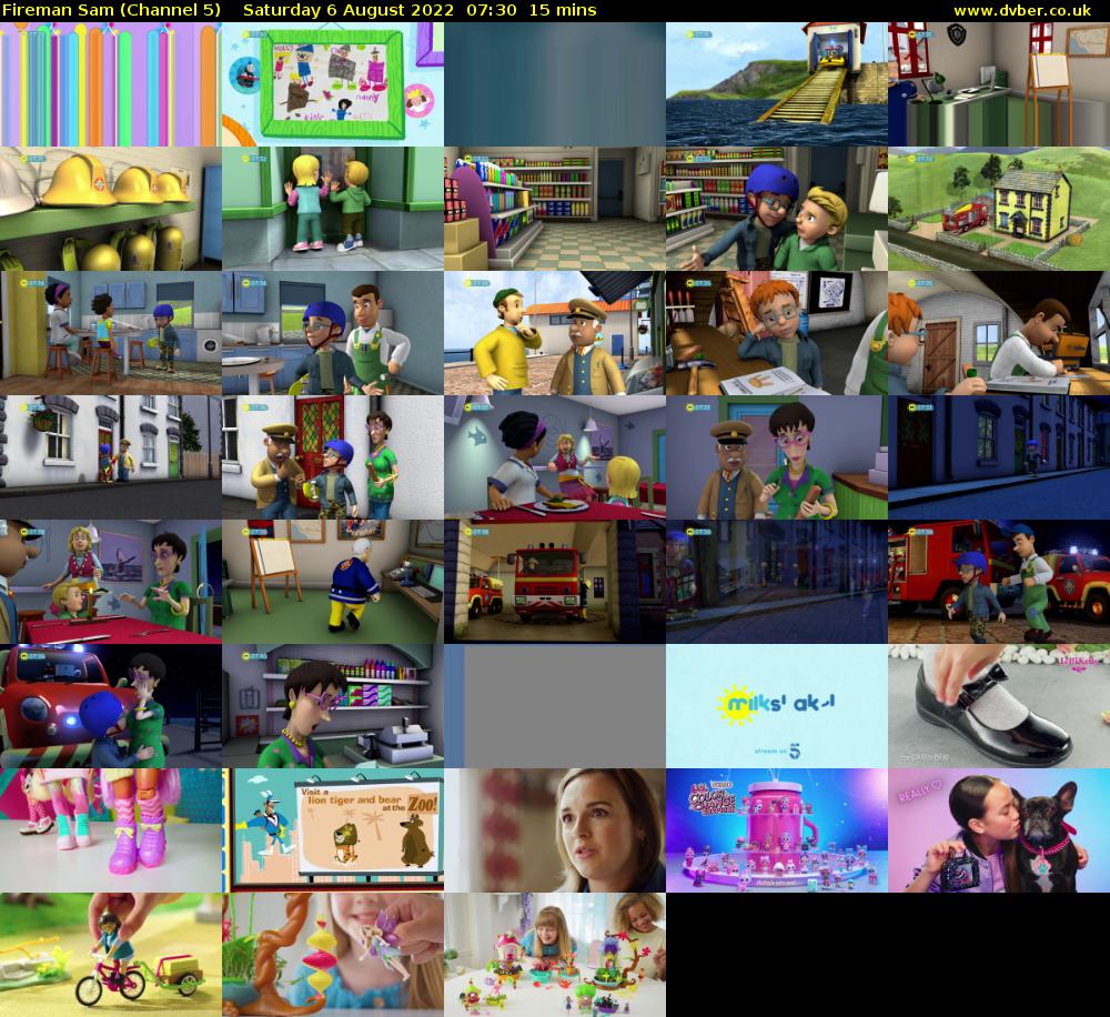 Fireman Sam (Channel 5) Saturday 6 August 2022 07:30 - 07:45