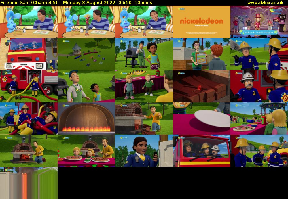 Fireman Sam (Channel 5) Monday 8 August 2022 06:50 - 07:00