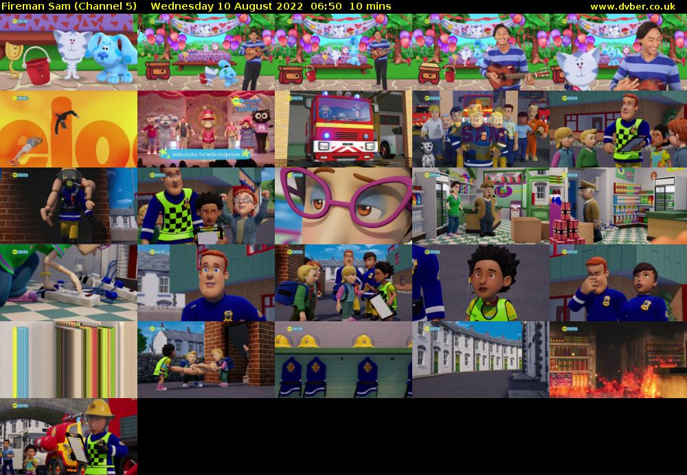 Fireman Sam (Channel 5) Wednesday 10 August 2022 06:50 - 07:00