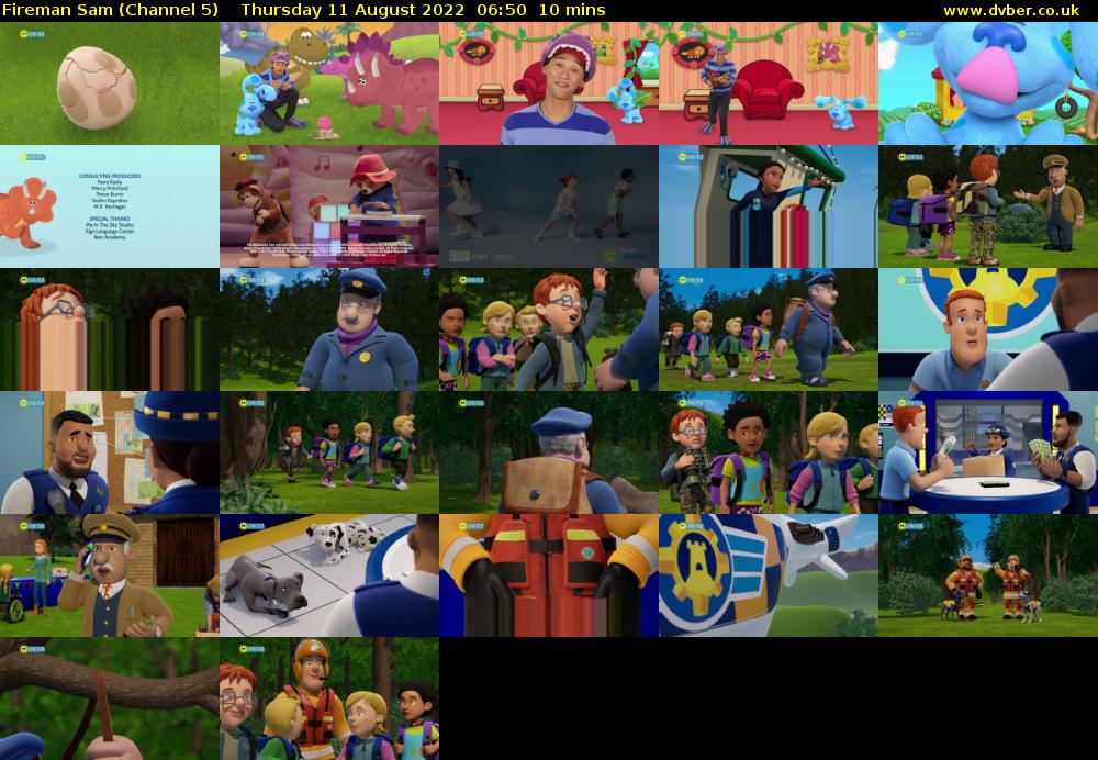 Fireman Sam (Channel 5) Thursday 11 August 2022 06:50 - 07:00