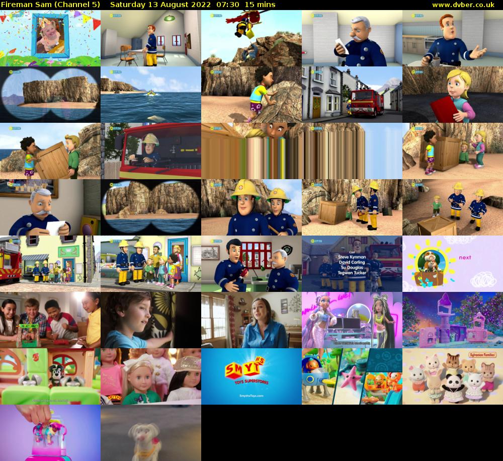 Fireman Sam (Channel 5) Saturday 13 August 2022 07:30 - 07:45