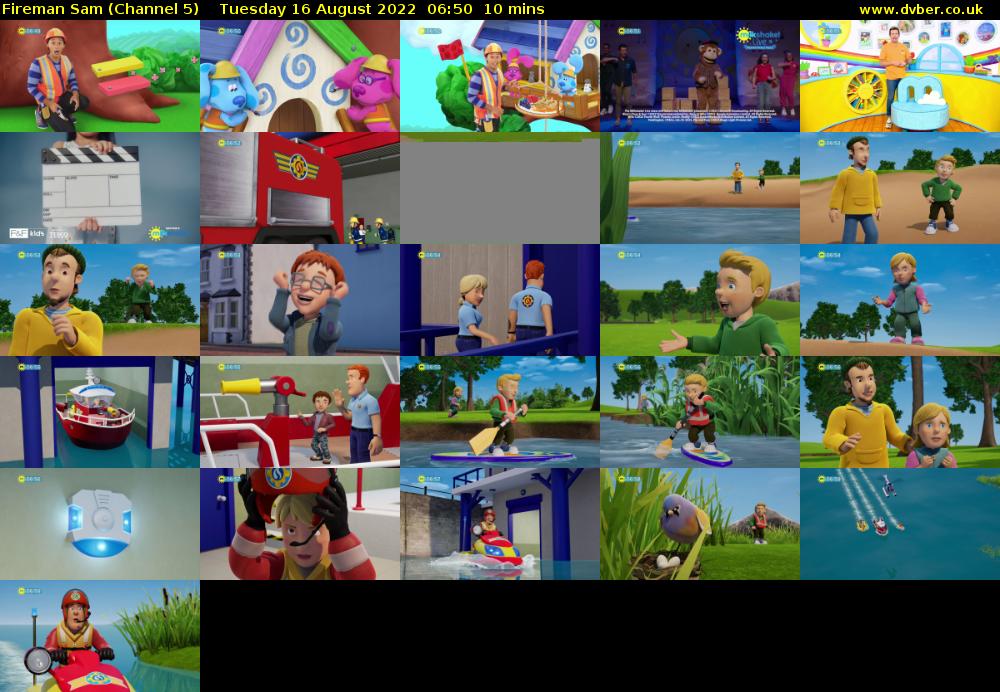 Fireman Sam (Channel 5) Tuesday 16 August 2022 06:50 - 07:00