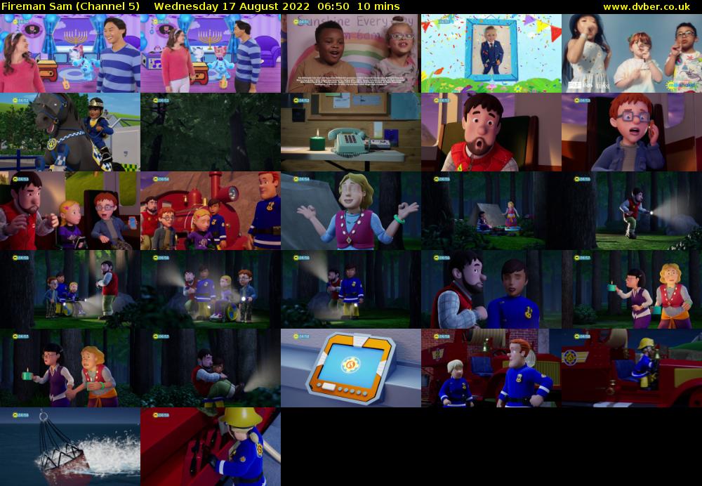 Fireman Sam (Channel 5) Wednesday 17 August 2022 06:50 - 07:00