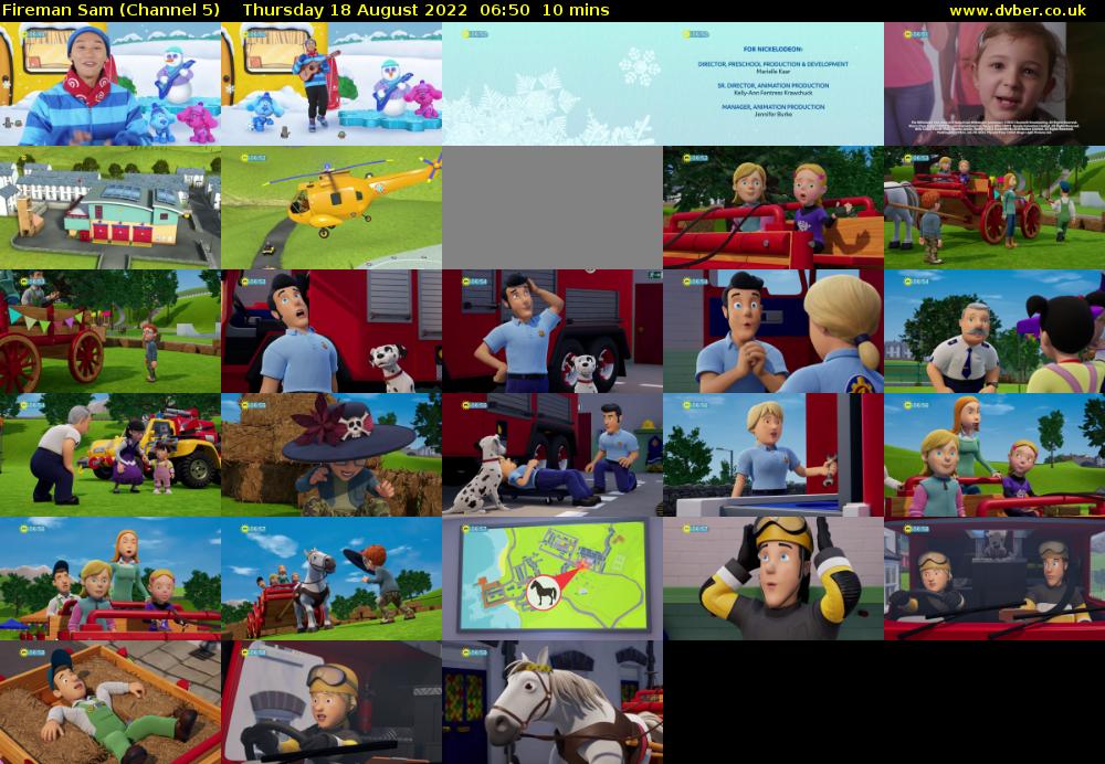 Fireman Sam (Channel 5) Thursday 18 August 2022 06:50 - 07:00