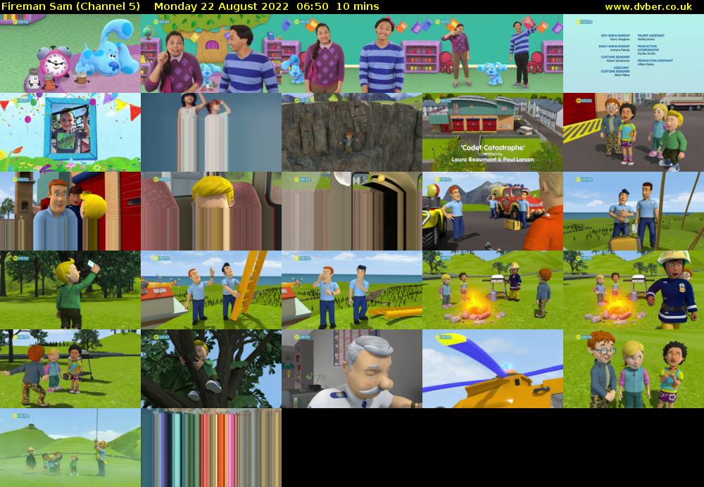 Fireman Sam (Channel 5) Monday 22 August 2022 06:50 - 07:00