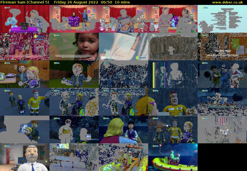 Fireman Sam (Channel 5) Friday 26 August 2022 06:50 - 07:00