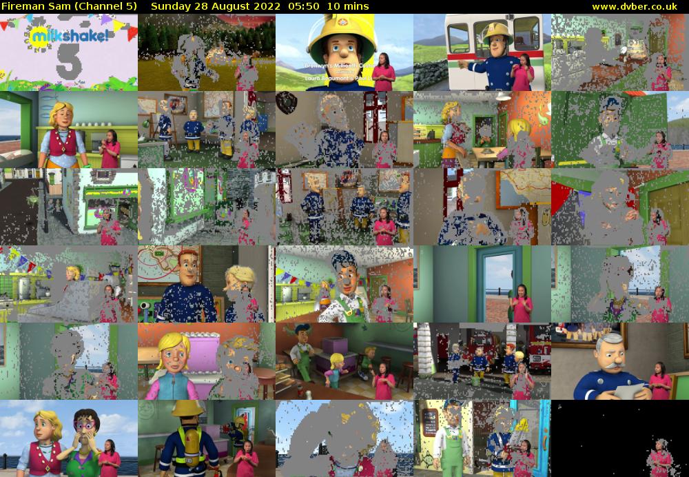 Fireman Sam (Channel 5) Sunday 28 August 2022 05:50 - 06:00