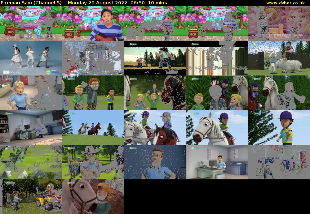 Fireman Sam (Channel 5) Monday 29 August 2022 06:50 - 07:00