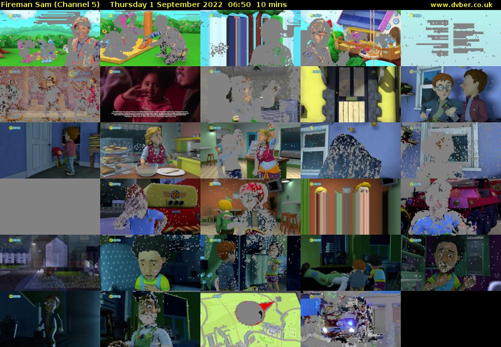 Fireman Sam (Channel 5) Thursday 1 September 2022 06:50 - 07:00