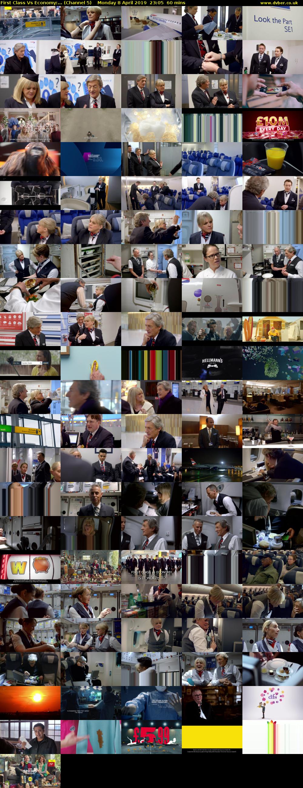 First Class Vs Economy:... (Channel 5) Monday 8 April 2019 23:05 - 00:05