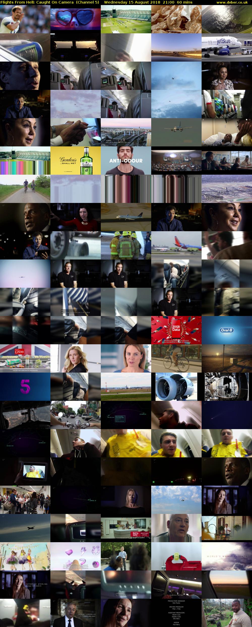 Flights From Hell: Caught On Camera  (Channel 5) Wednesday 15 August 2018 21:00 - 22:00